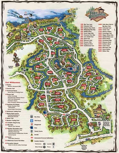 View Disney World Fort Wilderness Campground Map Png