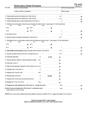 Fillable Online Tax Utah Tc Fiduciary Return Instructions