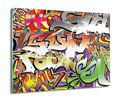 szklana osłona kuchenna druk Graffiti mur 60x52 ArtprintCave