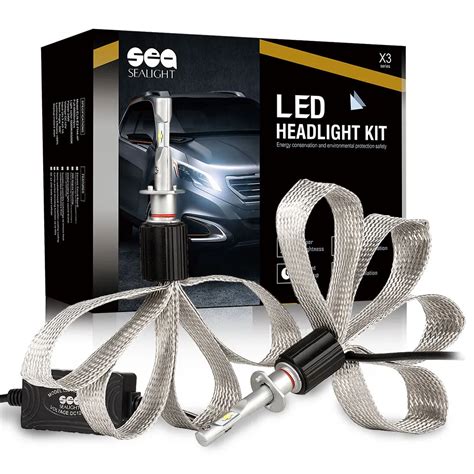 SEALIGHT Car Styling Led H1 Auto Headlights Kit 60W 12000lm Front Light