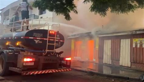 Casa é Destruída Por Incêndio No Centro Da Cidade De Luiziana Coluna