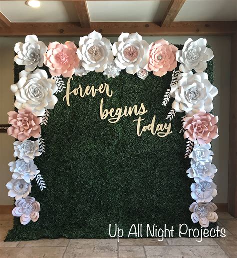 Paper Flower Backdrop Or Wall Decor Giant Paper Flowers Wedding