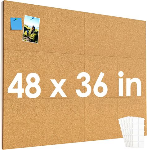 Maxgear 12 X 12 Cork Tiles 12 Pack Cork Boards For Wall