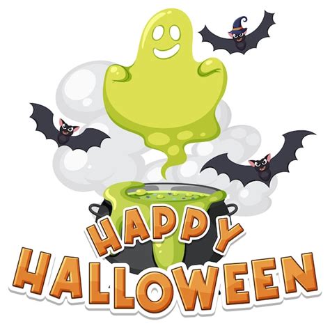 Premium Vector Happy Halloween Festival Logo Design