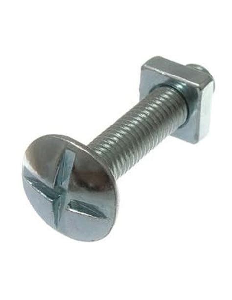 Elec Galv Round Head Bolt W Nut X