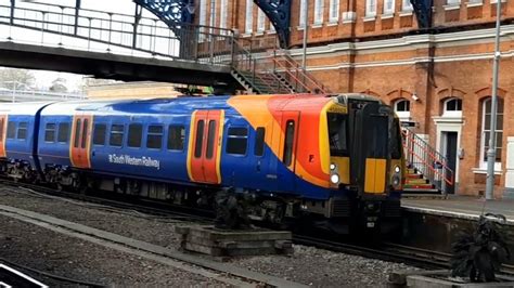 Rare SWR Class 458 Unit Up Through Bournemouth To Wimbledon Depot