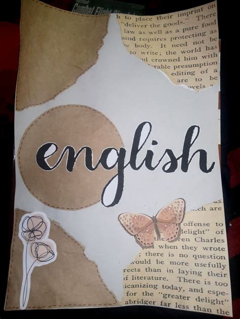 Subject English Front Page Project Portfolio In 2023 School