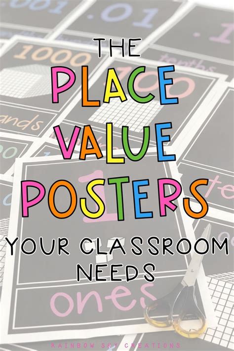 A Pile Of Posters With The Words The Place Value Posters And Your