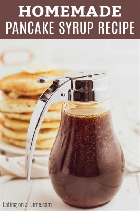 Homemade Pancake Syrup How To Make Homemade Pancake Syrup