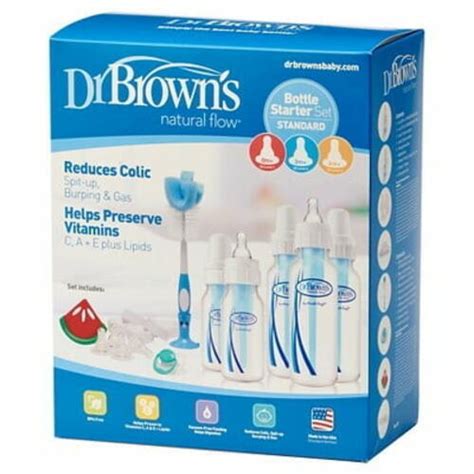 Dr Brown S Natural Flow Baby Bottle Gift Set With Pacifier Teether