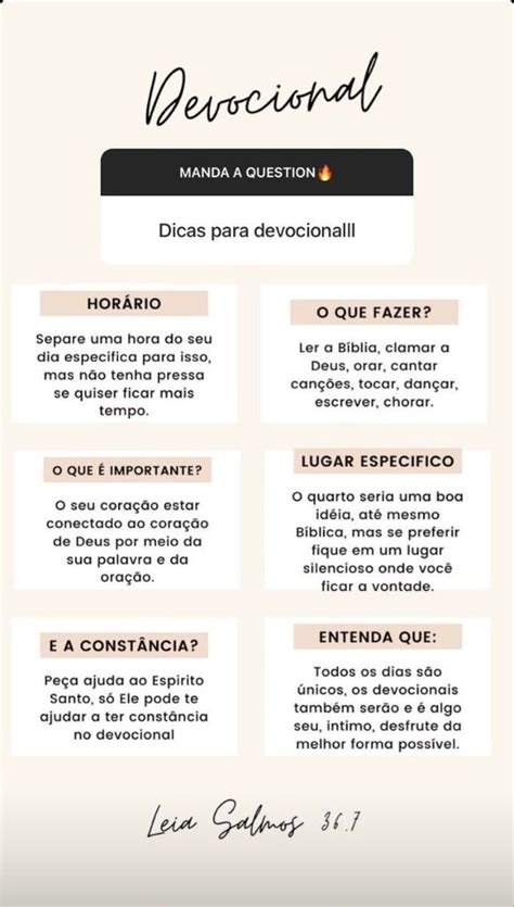 Dicas Para Devocional Vers Culos B Blicos Sobre Ora O Proposito De