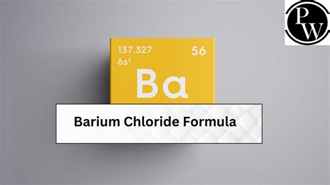 Barium Chloride Formula Molar Mass And Molecular Weight