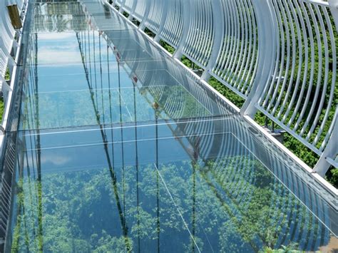 A Glass Panel on a Bridge Shattered in Indonesia, Killing a Tourist