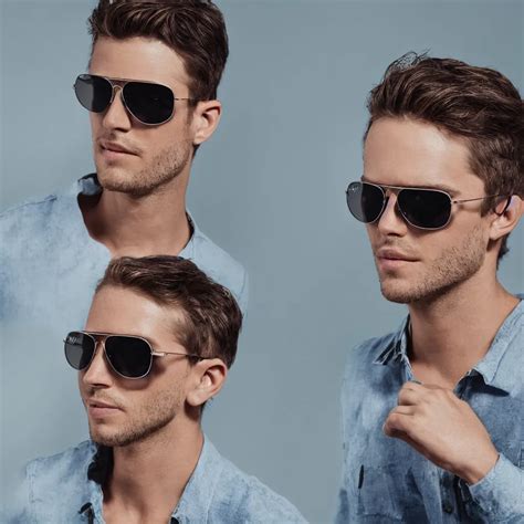 One Handsome Man Wearing Ray Ban Aviators Studio Stable Diffusion