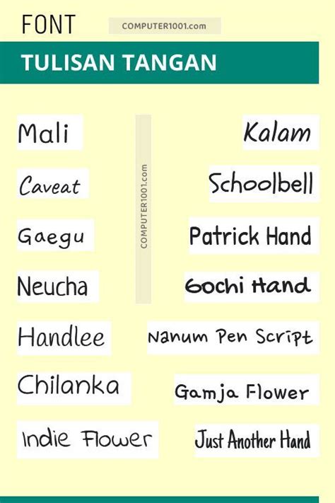 70 Font Tulisan Tangan Gratis Handwritten Fonts Fonts Jurnal