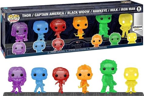 Funko Pop Artist Series Marvel Infinity Saga Avengers With Base 6