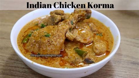 Indian Chicken Korma Hyderabadi Chicken Korma Restaurant Style Chicken Korma Youtube