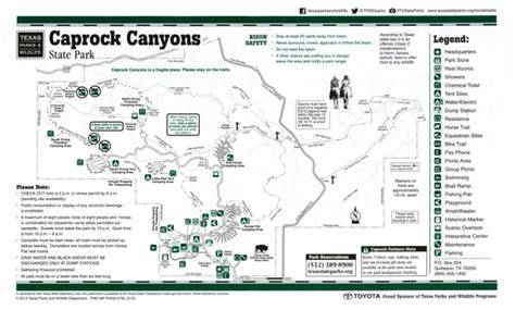 Caprock Canyon State Park Map – Verjaardag Vrouw 2020