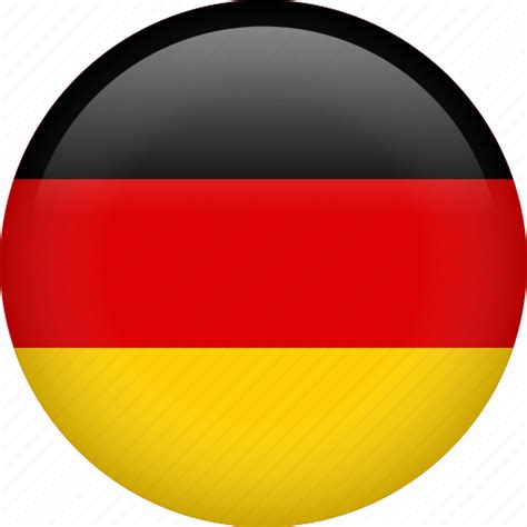 Circle Country Flag Germany Nation Icon