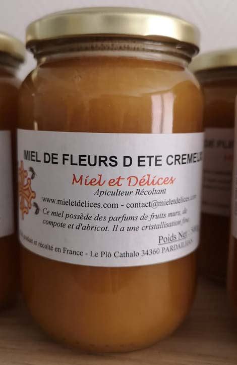 Fleurs d été crémeux Miel et Délices Apiculteur Récoltant