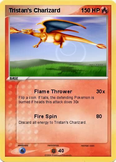 Pokémon Tristan S Charizard Flame Thrower My Pokemon Card