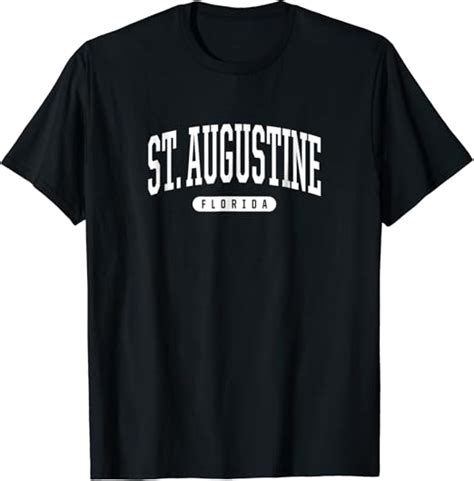 Amazon.com: St. Augustine Florida T-Shirt University College Sports Tee ...