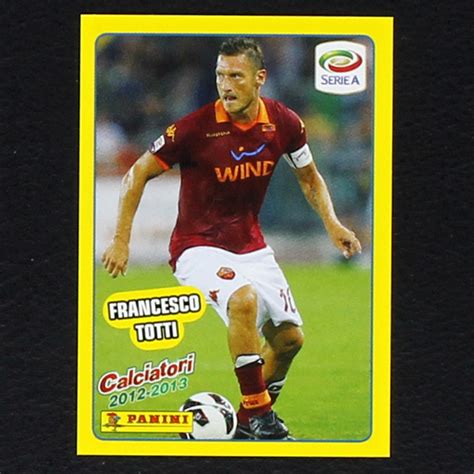 Francesco Totti Panini Sticker No V7 Calciatori 2012 Sticker Worldwide