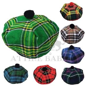 Scottish Hats for Men Tam O Shanter Hat Tammy Cap Tartan Plaid - Etsy