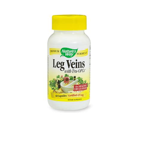 Nature’s Way Leg Veins Dietary Supplement Capsules60ea Taquechel Pharmacy