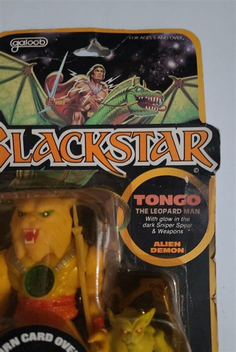 Vtg Blackstar 1983 Galoob Tongo Laser Light Action Figure Moc Ebay