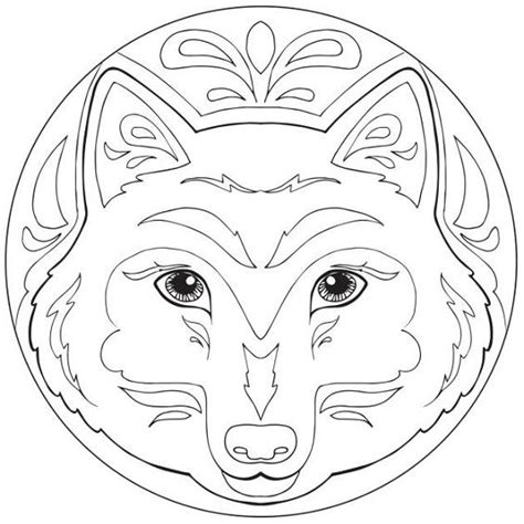 Mandalas De Lobos Para Colorear Nuevos Lobos Pintados