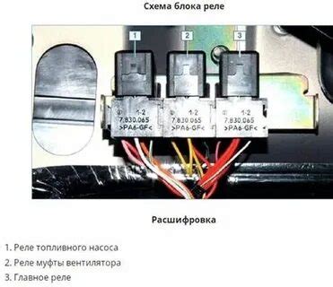 Главное реле газель схема