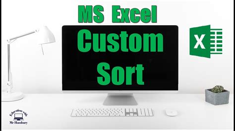 Custom Sort Filter MS Excel YouTube