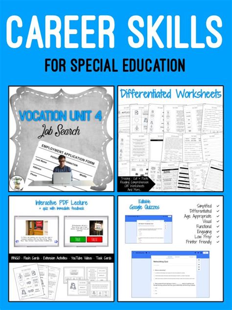 Pre Vocational Skills Worksheets