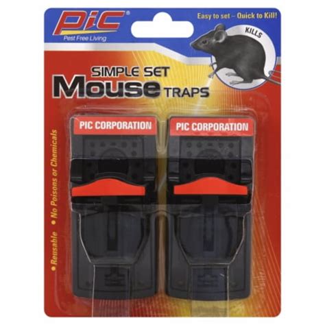 Pic® Simple Plastic Mouse Trap 2 Pk Harris Teeter