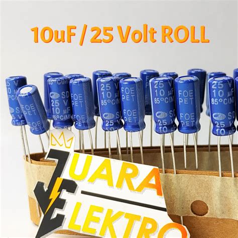 Jual Kapasitor Elco Uf V Roll Capasitor Elko Uf Volt Roll