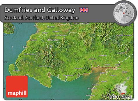 satellite map  dumfries  galloway
