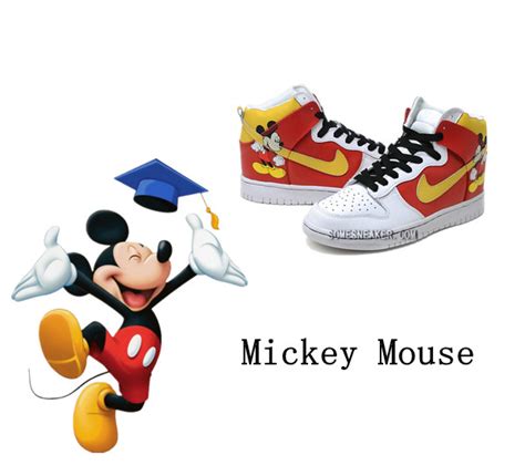 sneakersstyle: Mickey Mouse Nike Dunk Men Shoes For Sale