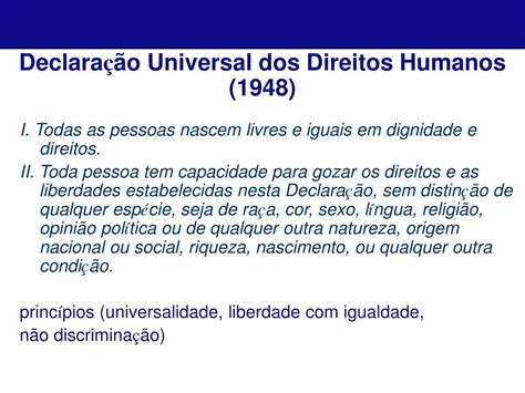 Ppt Direitos Humanos Conceitos Hist Rico E Sistemas Internacionais