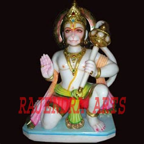 Rajendra Art S White Marble Hanuman Ji Statue For Worship Temple At