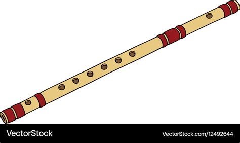 Classic Bamboo Flute Royalty Free Vector Image