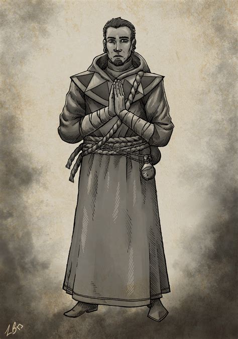 [OC][Art] Monster Manual A-Z redraw #5: Acolyte! : r/DnD