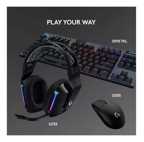 Headset Gamer Sem Fio Logitech G733 Preto Rgb Lightsync R 1 100 Em Serra Espírito Santo