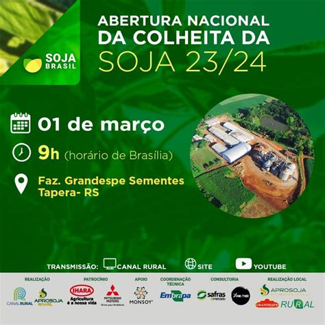 De Mar O Abertura Oficial Da Colheita De Soja Sistema Epu