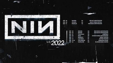 Nine Inch Nails Announce 2022 Us Tour Dates Nextmosh