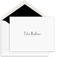 Personalized Folded Note Cards Custom The Stationery Studio