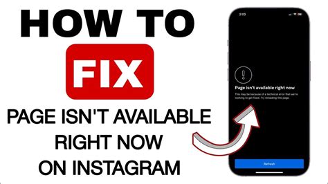 How To Fix Page Isnt Available Right Now On Instagram Step By Step