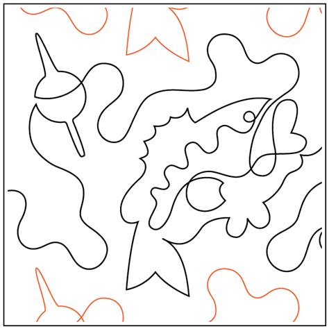 Trophy Bass Pantograph Quilting Creations