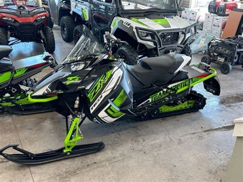 New 2023 Arctic Cat ZR 6000 R XC 129 Black Medium Green Snowmobiles