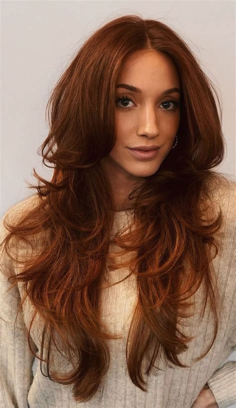 27 Effortlessly Elegant Long Straight Hairstyles That Wow Rich Copper